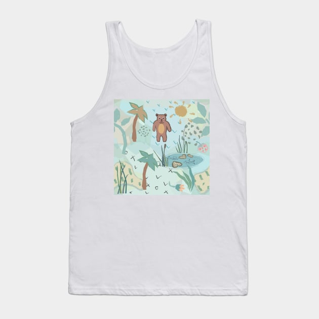 Bear Tank Top by Kristina Stellar Scandinavian Land